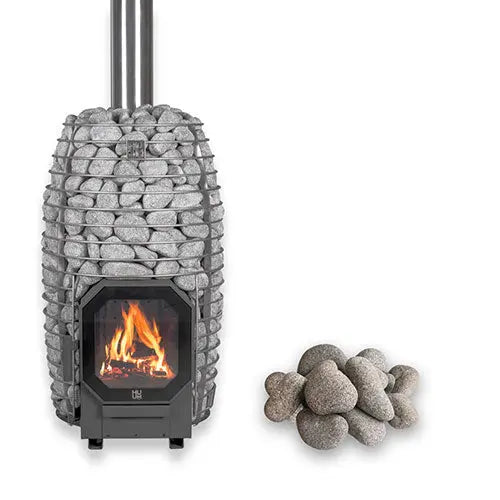 HUUM HIVE Flow Mini Wood-Burning Sauna Stove Package, 8.5kW HUUM