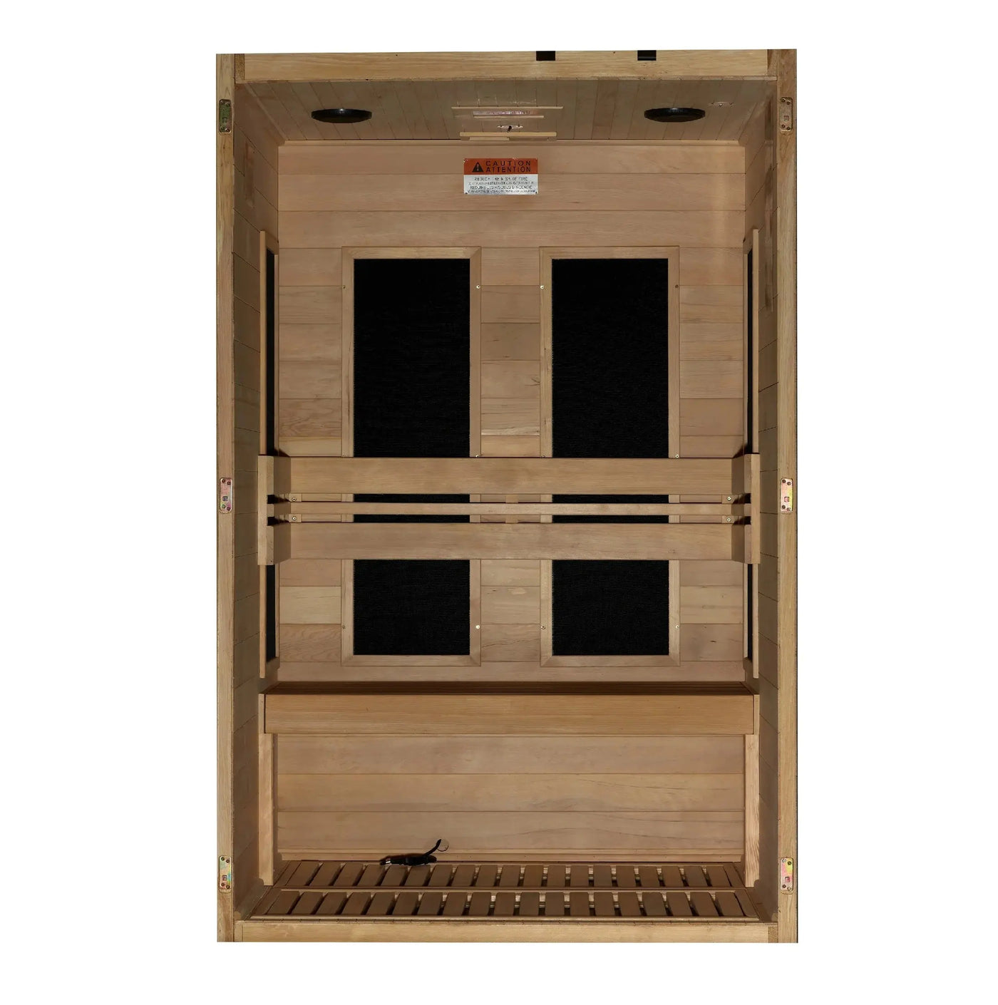 Dynamic Lucca Elite 2 Person Ultra Low EMF FAR Infrared Sauna DYN-6215-05 Elite Golden Designs