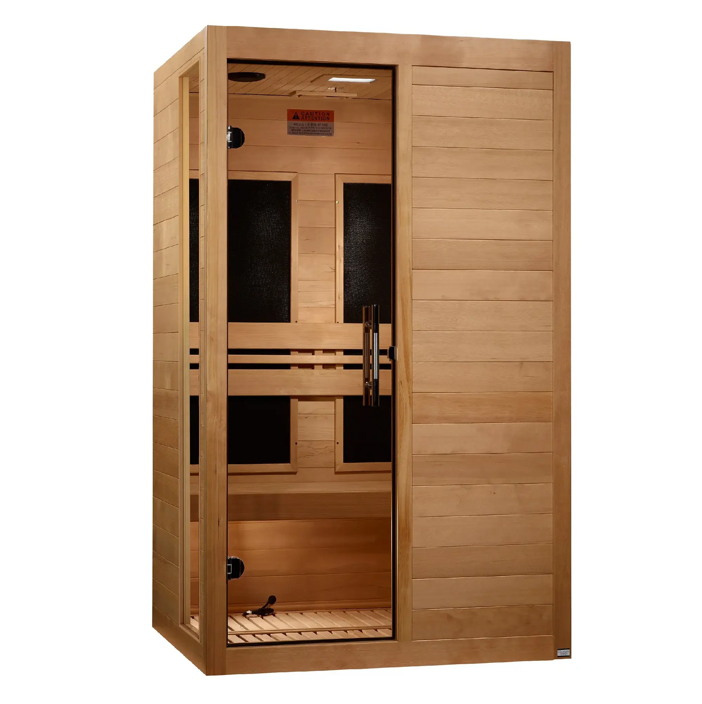 Dynamic Lucca Elite 2 Person Ultra Low EMF FAR Infrared Sauna DYN-6215-05 Elite Golden Designs