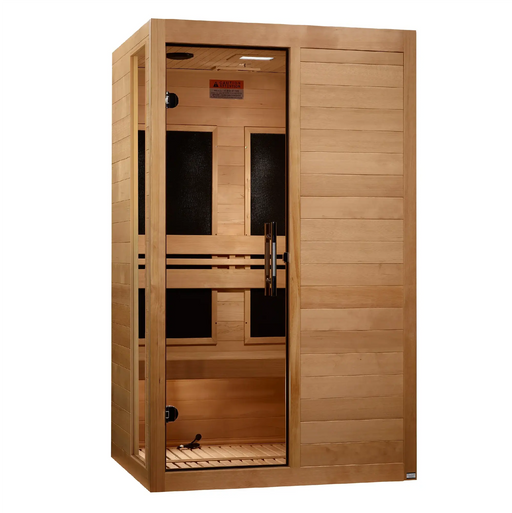 Dynamic Lucca Elite 2 Person Ultra Low EMF FAR Infrared Sauna DYN-6215-05 Elite Golden Designs