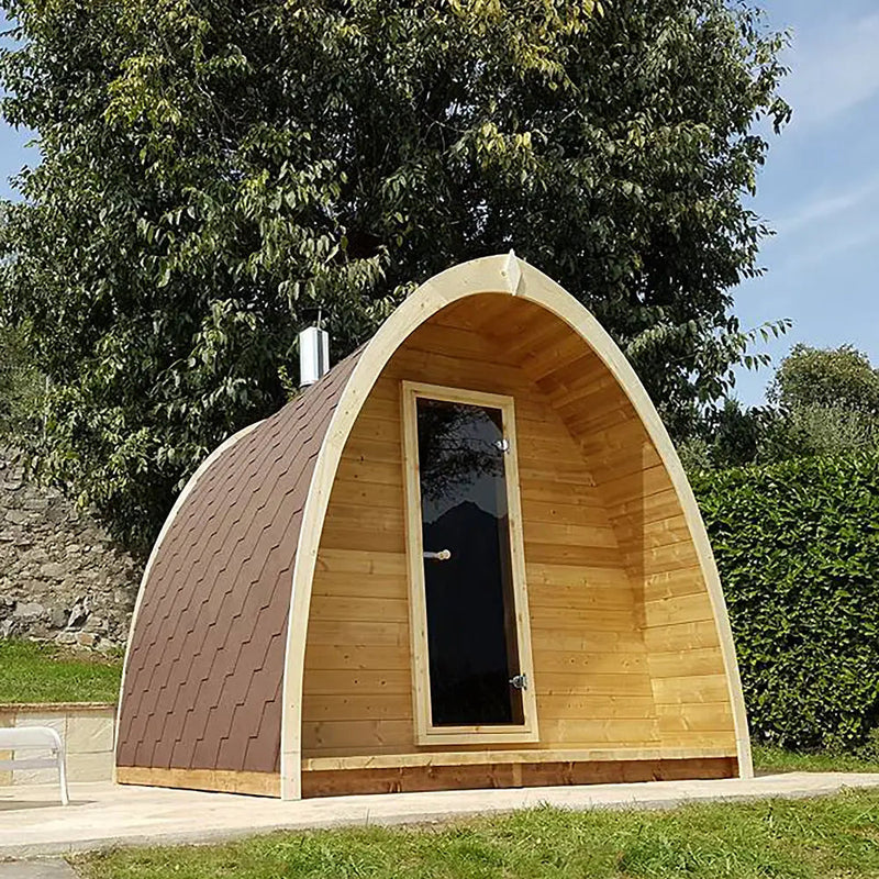 SaunaLife 4 Person G3 Outdoor Traditional Pod Sauna Saunalife
