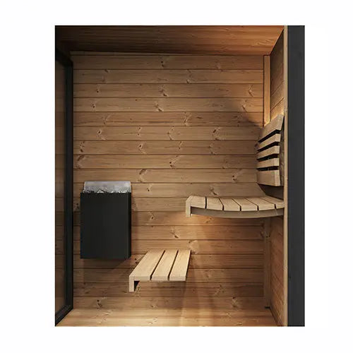 SaunaLife 4 Person GL4 Outdoor Traditional Sauna Saunalife