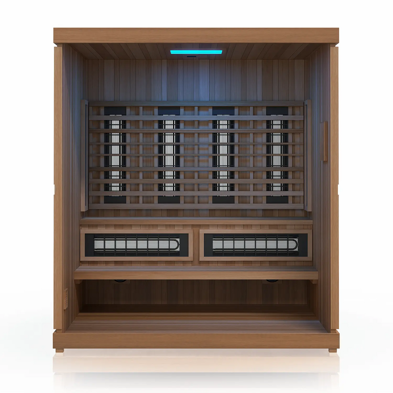 Finnmark FD-5 Trinity 4-Person Hybrid Indoor Infrared & Traditional Steam Sauna + Red Light Therapy | FD-KN005 Finnmark