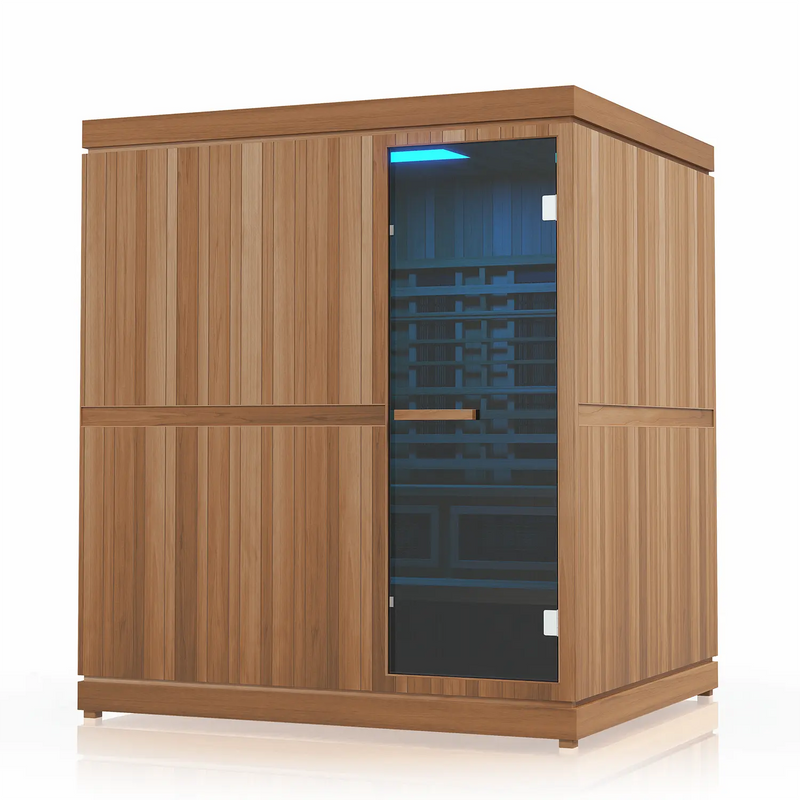 Finnmark FD-5 Trinity 4-Person Hybrid Indoor Infrared & Traditional Steam Sauna + Red Light Therapy | FD-KN005 Finnmark