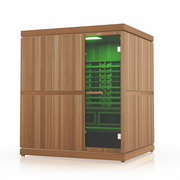 Finnmark FD-5 Trinity 4-Person Hybrid Indoor Infrared & Traditional Steam Sauna + Red Light Therapy | FD-KN005 Finnmark