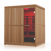Finnmark FD-5 Trinity 4-Person Hybrid Indoor Infrared & Traditional Steam Sauna + Red Light Therapy | FD-KN005 Finnmark