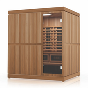 Finnmark FD-5 Trinity 4-Person Hybrid Indoor Infrared & Traditional Steam Sauna + Red Light Therapy | FD-KN005 Finnmark
